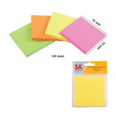 Notes adeziv stick 75*75 mm color neon